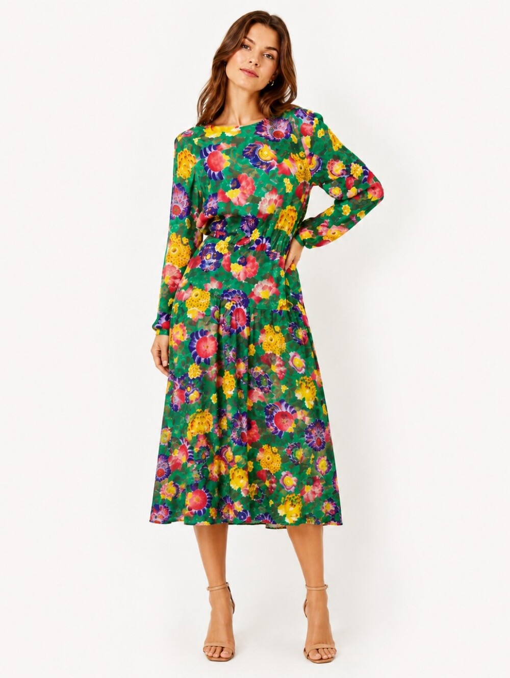 Carol‎ Horn 80s Floral dress 6